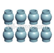 Wltoys 12404 A303 Ball-Head Screws units(8pcs),Wltoys 12404 RC Car Spare Parts Replacement Accessories,1:12 Scale 4wd,2.4G 12404 rc racing car Parts,On Road Drift Racing Truck Car Parts