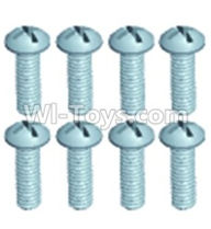 Wltoys 12404 Pan head screws(8PCS)-M2.5X6,Wltoys 12404 RC Car Spare Parts Replacement Accessories,1:12 Scale 4wd,2.4G 12404 rc racing car Parts,On Road Drift Racing Truck Car Parts