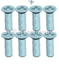 Wltoys 12404 Countersunk head screws(8PCS)-M2.6X8,Wltoys 12404 RC Car Spare Parts Replacement Accessories,1:12 Scale 4wd,2.4G 12404 rc racing car Parts,On Road Drift Racing Truck Car Parts