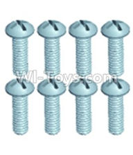 Wltoys 12404 Pan head screws(8PCS)-M3X10,Wltoys 12404 RC Car Spare Parts Replacement Accessories,1:12 Scale 4wd,2.4G 12404 rc racing car Parts,On Road Drift Racing Truck Car Parts