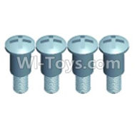 Wltoys 12404 Pan head Half tooth screws(4PCS)-M3X10-Bottom tooth lehgth 5mm,Wltoys 12404 RC Car Spare Parts Replacement Accessories,1:12 Scale 4wd,2.4G 12404 rc racing car Parts,On Road Drift Racing Truck Car Parts