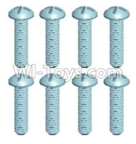 Wltoys 12404 12428-0102 Pan head screws(8PCS)-M2.5X10,Wltoys 12404 RC Car Spare Parts Replacement Accessories,1:12 Scale 4wd,2.4G 12404 rc racing car Parts,On Road Drift Racing Truck Car Parts