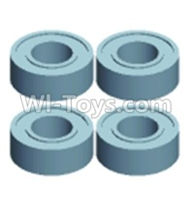 Wltoys 12404 Oil copper sleeve(4pcs)-4X8X3mm,Wltoys 12404 RC Car Spare Parts Replacement Accessories,1:12 Scale 4wd,2.4G 12404 rc racing car Parts,On Road Drift Racing Truck Car Parts