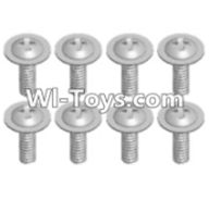 Wltoys 12423 Car Spare Parts-00100 Pan head screws with cross media(8PCS)-M2X8 PMW,Wltoys 12423 RC Car Spare Parts Replacement Accessories,1:12 Scale 4wd,2.4G 12423 RC racing car Parts,On Road Drift Racing Truck Car Parts