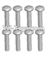 Wltoys 12423 Car Spare Parts-00105 Cross recessed pan head screws(8PCS)-M2.5X16 PM,Wltoys 12423 RC Car Spare Parts Replacement Accessories,1:12 Scale 4wd,2.4G 12423 RC racing car Parts,On Road Drift Racing Truck Car Parts