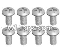 Wltoys 12423 Car Spare Parts-00108 Cross recessed pan head screws(8PCS)-M3X7 PM,Wltoys 12423 RC Car Spare Parts Replacement Accessories,1:12 Scale 4wd,2.4G 12423 RC racing car Parts,On Road Drift Racing Truck Car Parts