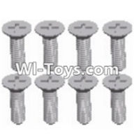 Wltoys 12423 Car Spare Parts-00113 Cross recessed Flat head screws(8PCS)-M2.5X6 KM,Wltoys 12423 RC Car Spare Parts Replacement Accessories,1:12 Scale 4wd,2.4G 12423 RC racing car Parts,On Road Drift Racing Truck Car Parts