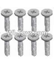 Wltoys 12423 Car Spare Parts-00116 Cross recessed Flat head screws(8PCS)-M2X8 KM,Wltoys 12423 RC Car Spare Parts Replacement Accessories,1:12 Scale 4wd,2.4G 12423 RC racing car Parts,On Road Drift Racing Truck Car Parts