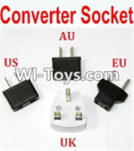 Wltoys 12423 Car Spare Parts-00124-04 Standard Adapter Universal Converter Sockett(You can choose AU,US,EU,UK Version),Wltoys 12423 RC Car Spare Parts Replacement Accessories,1:12 Scale 4wd,2.4G 12423 RC racing car Parts,On Road Drift Racing Truck Car Par
