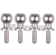 Wltoys 12423 Car Spare Parts-0074 Ball head screw(M4.8X11.5)-4PCS,Wltoys 12423 RC Car Spare Parts Replacement Accessories,1:12 Scale 4wd,2.4G 12423 RC racing car Parts,On Road Drift Racing Truck Car Parts