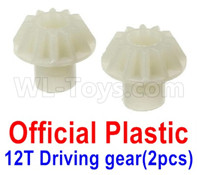 Wltoys 12427 Parts-12T Driving gear(2pcs)-12427-0012 ,Wltoys 12427 RC Car Parts,Wltoys 1/12 Parts