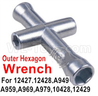 Wltoys 12427 Parts-Outer Hexagon Wrench-For the Wheel,Wltoys 12427 RC Car Parts,Wltoys 1/12 Parts