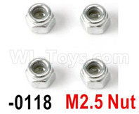 Wltoys 12427 Parts-M2.5 Anti loose nut-12427-0118-(4PCS),Wltoys 12427 RC Car Parts,Wltoys 1/12 Parts