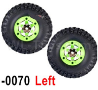 Wltoys 12427 Parts-Whole Left Wheel unit-12427-0070-(Include the Wheel,Trie leather,upper and bottom wheel cover)-2pcs,Wltoys 12427 RC Car Parts,Wltoys 1/12 Parts
