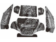 Wltoys 12428-C.0347 All Car shell,The left and Right Body shell cover& Left and Right Tail wing,Wltoys 12428-C Rc Car Parts Replacement Accessories,1:12 Scale 4wd,2.4G 12428-B rc racing car Parts,On Road Drift Racing Truck Car Parts