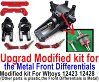 Wltoys 12428 Upgrade Modified kit for the Metal Front Differentials-Option 1(Front Differentials assembly is Metal,other parts is plastic
