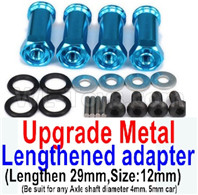 Wltoys 12428-C.0044-03 Upgrade Metal Lengthed adapter(4 set)-Lengthen 29mm
