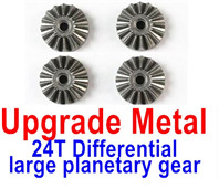 Wltoys 12428 Upgrade Parts-Metal 24T Differential large planetary gear(4pcs),12428-0013, Wltoys 12428 Upgrade Parts Replacement Accessories