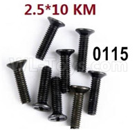 Wltoys 12428 screws-Cross recessed Flat head screws(8PCS)-M2.5X10 KM Parts, 12428-0115 screws Parts