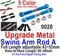 Wltoys 12428 Upgrade Parts-Metal Swing arm Rod A(2pcs) Parts, 12428-0020, Wltoys 12428 Upgrade Parts