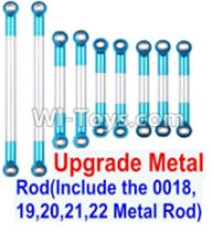 Wltoys 12428-B Parts-0022-03 Upgrade Metal Rod(Include the 0018,19,20,21,22 Metal Rod)-9pcs,Wltoys 12428-B Rc Car Spare Parts Replacement Accessories,1:12 Scale 4wd,2.4G 12428-B rc racing car Parts,On Road Drift Racing Truck Car Parts