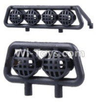 Wltoys 12428 Front lamp holder & Car roof lamp holder & lamp shade & support column for the lamp shade, 12428-0053
