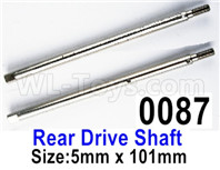 Wltoys 12428 Rear axle drive shaft(2PCS)-5X101MM Parts, 12428-0087