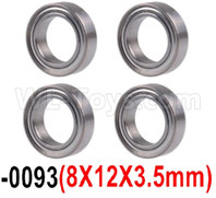 Wltoys 12428 Bearing(4pcs-8X12X3.5MM) Parts, 12428-0093