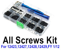 Wltoys 12428 Upgrade Screws Assembly kit Parts. Include most of the Screws, Screws driver, Pins, Nut, etc.