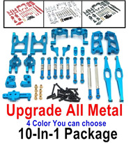 Wltoys 12428 Upgrade ALL Metal Kit A. ALL 10-In-1 Package. 4 Color you can choose. Wltoys 12428 1/12 Parts,Wltoys 12428 RC Car Parts
