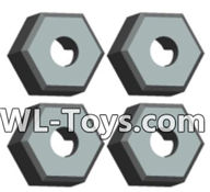Wltoys 18428 Plastic Combination device, six angle wheel seat(4pcs),Wltoys 18428 RC Car Spare Parts Replacement Accessories,1:18 Scale 4wd,2.4G 18428 rc racing car Parts,On Road Drift Racing Truck Car Parts