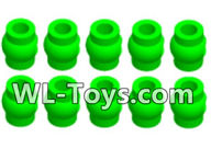 Wltoys 18428 Green Ball-head unit(10pcs),Wltoys 18428 RC Car Spare Parts Replacement Accessories,1:18 Scale 4wd,2.4G 18428 rc racing car Parts,On Road Drift Racing Truck Car Parts