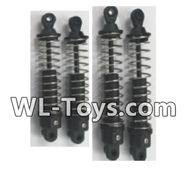 Wltoys 18428 Front and Rear Shock Absorber(2pcs Short and 2pcs Long),Wltoys 18428 RC Car Spare Parts Replacement Accessories,1:18 Scale 4wd,2.4G 18428 rc racing car Parts,On Road Drift Racing Truck Car Parts
