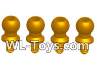 Wltoys 18428 Ball-head Screw Assembly (4.5X9.2)-4pcs,Wltoys 18428 RC Car Spare Parts Replacement Accessories,1:18 Scale 4wd,2.4G 18428 rc racing car Parts,On Road Drift Racing Truck Car Parts