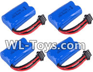 Wltoys 18428 Battery,6.4v 700mah Battery(4pcs),Wltoys 18428 RC Car Spare Parts Replacement Accessories,1:18 Scale 4wd,2.4G 18428 rc racing car Parts,On Road Drift Racing Truck Car Parts