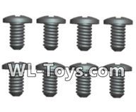 Wltoys 18428 Phillips Round head Machine screws-2.5X4PB(8pcs),Wltoys 18428 RC Car Spare Parts Replacement Accessories,1:18 Scale 4wd,2.4G 18428 rc racing car Parts,On Road Drift Racing Truck Car Parts