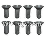 Wltoys 18428 Phillips Countersunk head Self-tapping screws-ST2X6kB(8pcs),Wltoys 18428 RC Car Spare Parts Replacement Accessories,1:18 Scale 4wd,2.4G 18428 rc racing car Parts,On Road Drift Racing Truck Car Parts