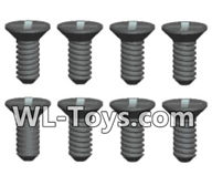 Wltoys 18428 Phillips Countersunk head Machine screws-2X6kB(8pcs),Wltoys 18428 RC Car Spare Parts Replacement Accessories,1:18 Scale 4wd,2.4G 18428 rc racing car Parts,On Road Drift Racing Truck Car Parts