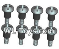 Wltoys 18428 Phillips Round head Self-tapping Step half tooth screws-ST2X8PB(8pcs),Wltoys 18428 RC Car Spare Parts Replacement Accessories,1:18 Scale 4wd,2.4G 18428 rc racing car Parts,On Road Drift Racing Truck Car Parts