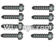 Wltoys 18428 Phillips Round head Self-tapping screws-ST2X10PB(8pcs),Wltoys 18428 RC Car Spare Parts Replacement Accessories,1:18 Scale 4wd,2.4G 18428 rc racing car Parts,On Road Drift Racing Truck Car Parts