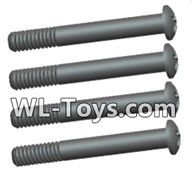 Wltoys 18428 Phillips Round head lower half tooth screws-ST2X16PB(4pcs),Wltoys 18428 RC Car Spare Parts Replacement Accessories,1:18 Scale 4wd,2.4G 18428 rc racing car Parts,On Road Drift Racing Truck Car Parts
