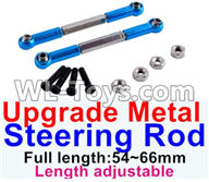JJRC Q46 Upgrade Metal steering rod Parts(2pcs)-Blue-(Full length-54~66mm)-Length adjustable,JJRC Q46 Parts,jjrc q46 speedrunner Parts,JJRC Q46 1/12 Parts