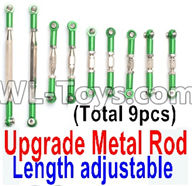 JJRC Q46 Upgrade Metal Rod Parts(Length adjustable)-9pcs-Green,JJRC Q46 Parts,jjrc q46 speedrunner Parts,JJRC Q46 1/12 Parts