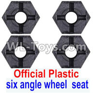 JJRC Q46 Official Plastic Combination device, six angle wheel seat(4pcs),JJRC Q46 Parts,jjrc q46 speedrunner Parts,JJRC Q46 1/12 Parts