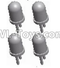 JJRC Q46 Car light(4PCS)-5MM(White Light),JJRC Q46 Parts,jjrc q46 speedrunner Parts,JJRC Q46 1/12 Parts
