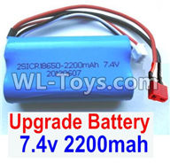 JJRC Q46 Upgrade 7.4V 2200MAH Battery With T-Shape Plug(1pcs)-Size-65X38X18mm,JJRC Q46 Parts,jjrc q46 speedrunner Parts,JJRC Q46 1/12 Parts