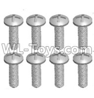 JJRC Q46 screws Parts-Cross recessed pan head screws(8PCS)-M2.5X8 PM,JJRC Q46 Parts,jjrc q46 speedrunner Parts,JJRC Q46 1/12 Parts