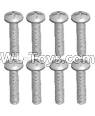 JJRC Q46 screws Parts-Cross recessed pan head screws(8PCS)-M2.5X16 PM,JJRC Q46 Parts,jjrc q46 speedrunner Parts,JJRC Q46 1/12 Parts