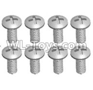 JJRC Q46 screws Parts-Cross recessed pan head screws(8PCS)-M4X12 PM,JJRC Q46 Parts,jjrc q46 speedrunner Parts,JJRC Q46 1/12 Parts