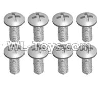 JJRC Q46 screws Parts-Cross recessed pan head screws(8PCS)-M3X7 PM,JJRC Q46 Parts,jjrc q46 speedrunner Parts,JJRC Q46 1/12 Parts